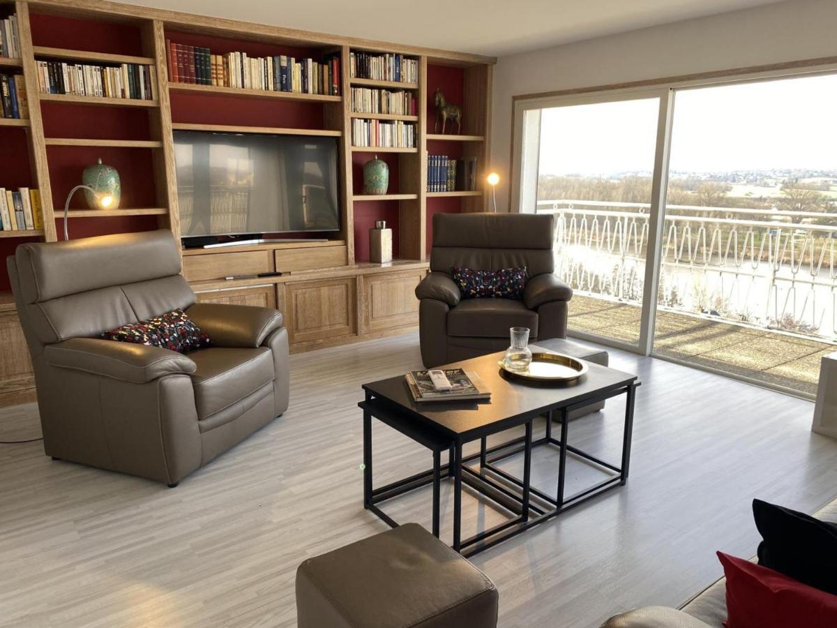 Appartement Panoramique Au Centre De Moulins Avec Terrasse, 2 Chambres, Et Equipements Modernes - Fr-1-489-412 Buitenkant foto